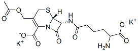 CAS#: 57847-70-8, [6R-[6alpha,7beta(R*)]]-3-(Acetoxymethyl)-7-[(5-Amino-5-Carboxypentanoyl)Amino]-8-Oxo-5-Thia-1-Azabicyclo[4.2.0]Oct-2-Ene-2-Carboxylic Acid, Potassium Salt
