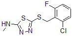 CAS#: 5787-02-0, 5-[(2-Chloro-6-fluorophenyl)methylthio]-N-methyl-1,3,4-thiadiazol-2-amine