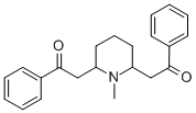 CAS 登录号：579-21-5， 2,2'-(1-甲基-2,6-哌啶二基)二[1-苯基-(2R,6S)-rel-乙酮]