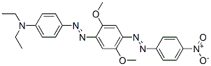 CAS 登录号：57943-75-6， N,N-二乙基-4-[[2,5-二甲氧基-4-[(4-硝基苯基)偶氮]苯基]偶氮]苯胺