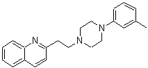 CAS#: 57961-90-7, 2-(2-(4-(3-Methylphenyl)-1-piperazinyl)ethyl)quinoline