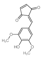 CAS#: 58161-67-4, 2-[(4-Hydroxy-3,5-dimethoxyphenyl)methylene]-4-Cyclopentene-1,3-dione