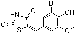 CAS#: 58215-62-6, (5E)-5-(3-Bromo-4-Hydroxy-5-Methoxybenzylidene)-1,3-Thiazolidine-2,4-Dione