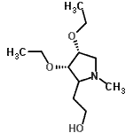 CAS 登录号：582313-88-0， 2-[(3S,4R)-3,4-二乙氧基-1-甲基-2-吡咯烷基]乙醇