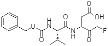 CAS 登录号：582316-00-5， 3-({N-[(苄氧基)羰基]-L-缬氨酰}氨基)-5-氟-4-氧代戊酸