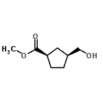 CAS#: 58240-93-0, Methyl (1R,3S)-3-(Hydroxymethyl)Cyclopentanecarboxylate