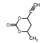 CAS 登录号：583037-58-5， 4-乙炔基-6-甲基-1,3-二恶烷-2-酮