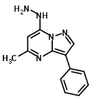 CAS#: 58347-29-8, 7-Hydrazino-5-Methyl-3-Phenylpyrazolo[1,5-a]Pyrimidine