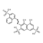 CAS#: 5850-64-6, 4,5-Dihydroxy-3-[(E)-(4-Sulfo-1-Naphthyl)Diazenyl]-2,7-Naphthalenedisulfonic Acid