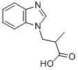 CAS 登录号：58555-21-8， 3-苯并咪唑-1-基-2-甲基-丙酸