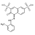 CAS#: 5858-30-0, (4Z)-4-[(2-Methylphenyl)Hydrazono]-3-Oxo-3,4-Dihydro-2,7-Naphthalenedisulfonic Acid