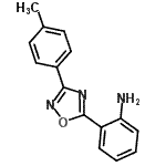 CAS 登录号：58589-02-9， 2-[3-(4-甲基苯基)-1,2,4-恶二唑-5-基]苯胺