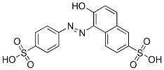 CAS 登录号：5859-11-0， 6-羟基-5-[(4-磺基苯基)偶氮]萘-2-磺酸