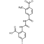 CAS#: 586391-71-1, 5-Iodo-2-{[(3-Methyl-4-Nitrobenzoyl)Carbamothioyl]Amino}Benzoic Acid