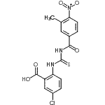 CAS#: 586392-43-0, 5-Chloro-2-{[(3-Methyl-4-Nitrobenzoyl)Carbamothioyl]Amino}Benzoic Acid