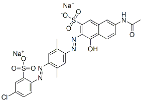 CAS#: 5873-19-8, Disodium 7-(Acetylamino)-3-[[4-[(4-Chloro-2-Sulphonatophenyl)Azo]-2,5-Dimethylphenyl]Azo]-4-Hydroxynaphthalene-2-Sulphonate