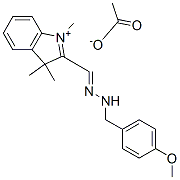 CAS#: 58798-47-3, 2-[[(4-Methoxyphenyl)Methylhydrazono]Methyl]-1,3,3-Trimethyl-3H-Indolium Acetate