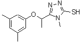 CAS#: 588673-46-5, 5-[1-(3,5-Dimethylphenoxy)Ethyl]-4-Methyl-4H-1,2,4-Triazole-3-Thiol