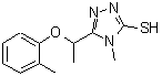 CAS#: 588673-51-2, 4-Methyl-5-[1-(2-Methylphenoxy)Ethyl]-4H-1,2,4-Triazole-3-Thiol