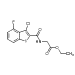 CAS#: 588677-16-1, Ethyl N-[(3-Chloro-4-Fluoro-1-Benzothiophen-2-Yl)Carbonyl]Glycinate