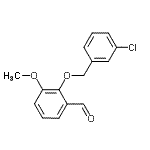 CAS#: 588678-18-6, 2-[(3-Chlorobenzyl)Oxy]-3-Methoxybenzaldehyde