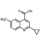 CAS#: 588681-43-0, 2-Cyclopropyl-6-Methyl-4-Quinolinecarboxylic Acid