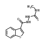 CAS#: 588686-01-5, 2-(1-Benzothiophen-3-Ylcarbonyl)-N-Methylhydrazinecarbothioamide