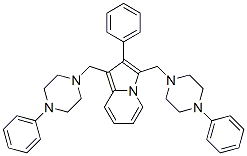 CAS#: 58892-68-5, 1,3-Bis[(4-Phenyl-1-Piperazinyl)Methyl]-2-Phenylindolizine