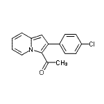CAS 登录号：58963-35-2， 1-[2-(4-氯苯基)-3-吲哚嗪基]乙酮