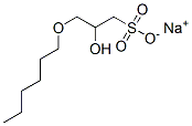 CAS 登录号：58965-17-6， 3-(己氧基)-2-羟基-1-丙烷磺酸钠盐