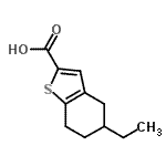 CAS#: 590355-40-1, 5-Ethyl-4,5,6,7-Tetrahydro-1-Benzothiophene-2-Carboxylic Acid
