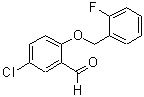 CAS 登录号：590360-21-7， 5-氯-2-[(2-氟苄基)氧基]苯甲醛