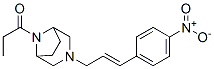 CAS 登录号：59038-10-7， 8-丙酰基-3-[3-(4-硝基苯基)-2-丙烯基]-3,8-二氮杂双环[3.2.1]辛烷