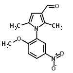 CAS#: 590395-50-9, 1-(2-Methoxy-5-Nitrophenyl)-2,5-Dimethyl-1H-Pyrrole-3-Carbaldehyde