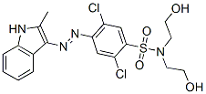CAS#: 59057-74-8, 2,5-Dichloro-N,N-Bis(2-Hydroxyethyl)-4-[(2-Methyl-1H-Indol-3-Yl)Azo]Benzenesulphonamide