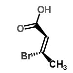 CAS 登录号：591-02-6， (2Z)-3-溴-2-丁烯酸