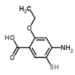 CAS#: 59168-58-0, 4-Amino-2-Ethoxy-5-Sulfanylbenzoic Acid