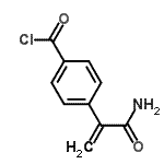 CAS 登录号：59190-00-0， 4-(3-氨基-3-氧代-1-丙烯-2-基)苯甲酰氯
