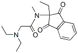CAS 登录号：59209-61-9， 2-(二乙基氨基)-N-(1,3-二氧代-2-乙基茚满-2-基)-N-甲基乙酰胺