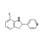 CAS#: 592466-00-7, 7-Fluoro-2-(4-Pyridinyl)Indoline