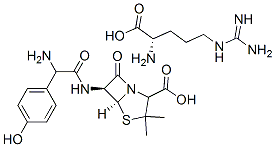CAS#: 59261-05-1, L-Arginine [2S-[2alpha,5alpha,6beta(S*)]]-6-[Amino(4-Hydroxyphenyl)Acetamido]-3,3-Dimethyl-7-Oxo-4-Thia-1-Azabicyclo[3.2.0]Heptane-2-Carboxylate