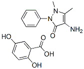 CAS 登录号：59302-11-3， 氨基比林 2,5-二羟基苯甲酸盐