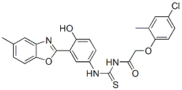 CAS#: 593238-41-6, 2-(4-Chloro-2-Methylphenoxy)-N-[[[4-Hydroxy-3-(5-Methyl-2-Benzoxazolyl)Phenyl]Amino]Thioxomethyl]-Acetamide