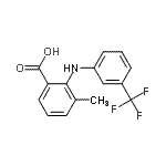 CAS 登录号：59425-29-5， 3-甲基-2-{[3-(三氟甲基)苯基]氨基}苯甲酸