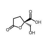 CAS 登录号：594845-77-9， (2R)-2-(羟基甲基)-5-氧代四氢-2-呋喃羧酸