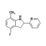 CAS#: 595545-06-5, 4-Fluoro-7-Methyl-2-(2-Pyridinyl)Indoline