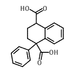CAS#: 596-56-5, 1-Phenyl-1,2,3,4-Tetrahydro-1,4-Naphthalenedicarboxylic Acid