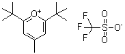 CAS 登录号：59643-43-5， 2,6-二-叔丁基-4-甲基吡喃鎓三氟甲烷磺酸盐