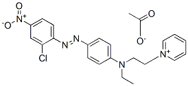 CAS#: 59709-10-3, 1-[2-[[4-[(2-Chloro-4-Nitrophenyl)Azo]Phenyl]Ethylamino]Ethyl]Pyridinium Acetate