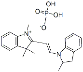 CAS#: 59737-18-7, 2-[2-(2,3-Dihydro-2-Methyl-1H-Indol-1-Yl)Vinyl]-1,3,3-Trimethyl-3H-Indolium Dihydrogen Phosphate
